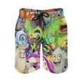 thumbnail image 2 of My Singing Monsters Men's Swim Trunks Board Shorts Drawstring Elastic Waist Quick Dry Swimsuits Beach Shorts with Pockets 3XL, 2 of 8
