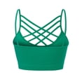 thumbnail image 4 of MixMatchy Women's Soft Seamless Triple Criss-Cross Front Bralette Sport Bra with Removable Pads, 4 of 4