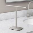 thumbnail image 2 of Gatco Bathroom Countertop T-Shape Hand Towel Holder, Satin Nickel, 2 of 4