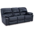 thumbnail image 3 of Signature Design by Ashley Leesworth Ocean Power Reclining Sofa, 3 of 9