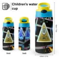 thumbnail image 2 of Gravity Falls Kids Water Bottle Stainless Steel Vacuum Insulated Water Cup With Covered Pop-Up Straw, 2 of 8