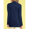 thumbnail image 5 of Made by Johnny Women's Draped Open Front Cardigan S NAVY, 5 of 6