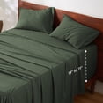 thumbnail image 1 of Juego de sábanas Bedsure GentleSoft Deep Pocket Queen, color verde oliva, 1 of 9