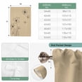 thumbnail image 6 of Black Khaki Tie Up Curtains 45 Inches Long, Kitchen Window Curtains Over Sink, Spring Flora Small Window Curtains Shade Balloon Curtains Valances for Bedroom/Cafe 34"x45", 6 of 8