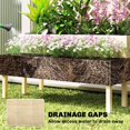 thumbnail image 5 of Natural 2-Tier Raised Garden Bed with Trellis Elevated Planter Box for Climbing Plants Vegetables & Flowers, 5 of 10