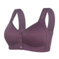 thumbnail image 2 of Sujetador de talla grande con copa moldeada y hebilla frontal para mujer de mediana edad, ropa interior sin aro y tirantes anchos para los hombros para mujer, 2 of 4