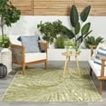 thumbnail image 4 of Nourison Aloha 5'3" x 7'5" Ivory Green Outdoor Rug, 4 of 9
