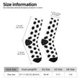 thumbnail image 2 of Honeii Soccer Ball Print Adult Socks,Crew Socks,Casual Calf Socks,Daily Wear Socks for Men & Women, Perfect for Sports, Casual and Everyday Use, 2 of 6