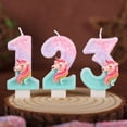 thumbnail image 3 of Xiao Hang 0-9 Number Cartoon Unicorn Digital Candles for Kids Birthday Party Festival Cake Decoration Atmosphere Props Fun Themed Candle, 3 of 10