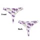thumbnail image 3 of Balery Orchids Flowers Tangas de Algodón para Mujer con Estampado – Ropa Interior Sexy, Transpirable, G-string-Small, 3 of 6