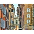 thumbnail image 2 of Frank, Assaf 14x12 Black Ornate Wood Framed with Double Matting Museum Art Print Titled - Narrow street through old buildings in Rome, Italy, 2 of 4