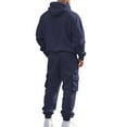 thumbnail image 4 of Hvyesh Sweatsuits for Men 2 Piece Hoodie Jogging Tracksuit Set Casual Athletic Long Sleeve Outfit Pullover Suit Set, 4 of 10