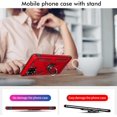 thumbnail image 4 of Samsung A42 5G Case,Galaxy A42 5G Case, Military Grade 360 Degree Rotating Metal Ring Holder Kickstand Protective Phone Cover Case for Samsung Galaxy A42 5G, Red, 4 of 13