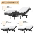 thumbnail image 7 of Adjustable Bed Frame -Wireless Remote -Memory Function -Bed Base -Head and Foot Lift Incline -Zero Gravity -Quiet Motorfor Lying Down, Reading, Watching TV,Fatigue,Backache[Twin], 7 of 7