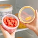 thumbnail image 5 of Caja portátil para snacks - Recipiente redondo para almacenar alimentos en nevera con tapa • Caja de plástico transparente sellada para conservar fruta, picnic y acampada, 5 of 7