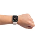 thumbnail image 4 of Sleektime Case for Apple Watch Series 6/5/4/SE 40mm, with Screen Protector, Soft Flexible Transparent TPU All-Around Anti-Scratch Lightweight Protective Cover, Black, 4 of 7