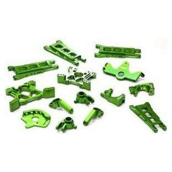 Integy RC Toy Model Hop-ups T8595GREEN Billet Machined T2 Conversion Kit for 1/10 Stampede 4X4 & Slash 4X4 (non-LCG)
