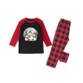 thumbnail image 3 of Odeerbi Christmas Pajamas for Family Holiday Long Sleeve Family Christmas Pajamas Matching Sets Toddler Plaid Printed Tops Pants Set Two-Piece Sleepwear Xmas PJs Set Multicolor, 3 of 3
