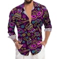 thumbnail image 2 of PMUYBHF T-Shirt Imprimé 3D Numérique pour Hommes Manches Courtes Col Rabattu 3239 m, 2 of 5