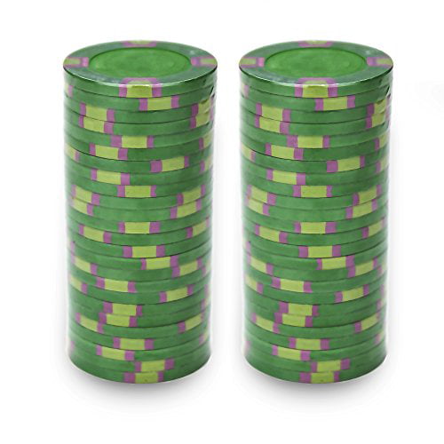 50pcs 14g Yin Yang Casino Table Clay Poker Chips $10 