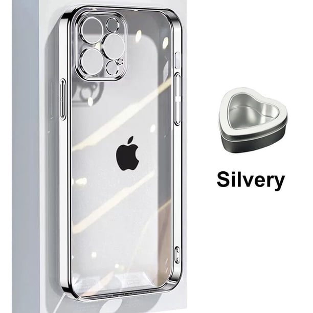 Carcasa Transparente Original Para Apple Silicona Cases, Galvanoplastia De Borde Recto Para Funda Iphone, 11, 12, 13, 14, Pro, Max, Mini, 6, 6s, 7, 8, Plus, Xr, Xs Max, X, Xs, Lujo Fundas