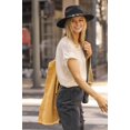 thumbnail image 4 of Short Sheer Dolman Sleeve Scoop Neck Top With Side Slit, 4 of 10