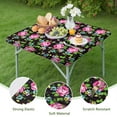 thumbnail image 4 of Square Tablecloth with Elastic Edges 36 * 36 Inch Waterproof Pioneer Table Cover Washable Indoor and Outdoor for Party Kitchen Dinner Banquet Patio Picnic, 4 of 6
