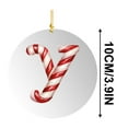 thumbnail image 3 of TOPRenddon 26 Letter Christmas Tree Hanging Pendant, Christmas Letters Ornaments A to Z Ornament Letters Decorative Hanging Xmas Alphabet for Christmas Tree Candy Cane DIY Craft Christmas Ornaments, 3 of 5