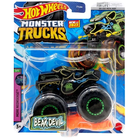 Hot Wheels More Neonsense Bear Devil Diecast Car