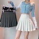 thumbnail image 2 of Otoño Invierno Nuevo Estilo Gris Plisado Falda De Las Mujeres De Media Longitud Corta Negra Altapangjing, 2 of 4