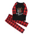 thumbnail image 2 of DPTALR Ensemble de Pyjamas de Noël Assortis pour la Famille Pyjamas de Noël pour la Famille Ensemble Haut à Carreaux Rouges et Pantalon Long Ensembles de Vêtements de Nuit, 2 of 8