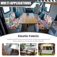 thumbnail image 3 of Yuyamidu Boho Flowers RV Dinette Cushion Covers Universal Camper Accessories RV Strech Sofa Seat Slipcovers 2 Pack Include 1 Bench Cover 1 Backrest Cover Camper Must Have, 3 of 7