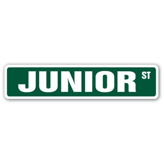 JUNIOR Street Sign Childrens Name Room Sign | Indoor/Outdoor |  24" Wide