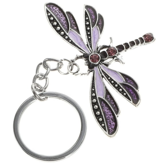 Yardwe Keychains Cute Dragonfly Keychain Zinc Alloy 1Pack for Women Everyday Use