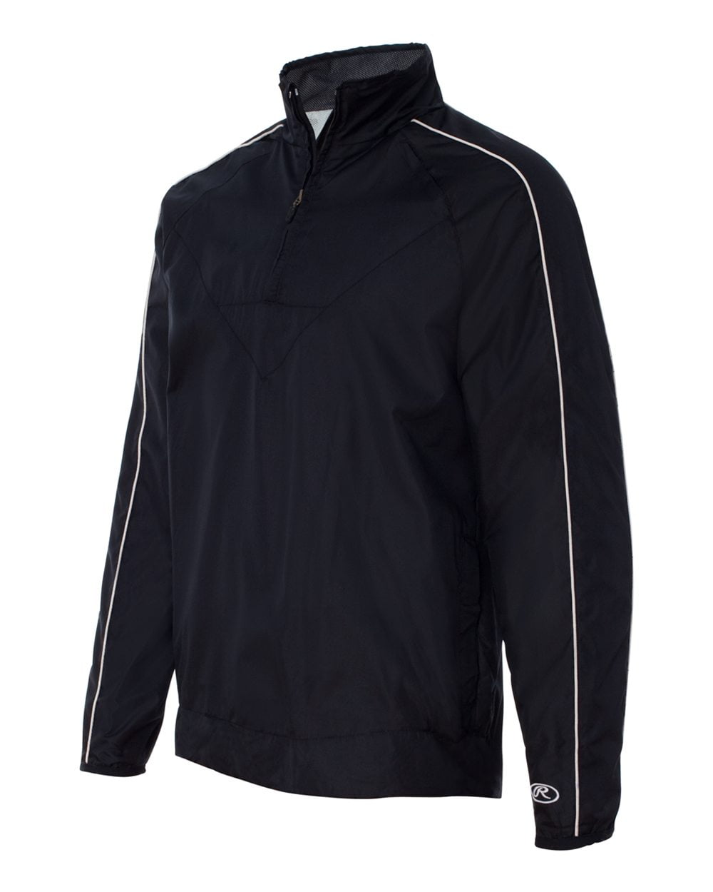 J&M Golf - Mens Rawlings Quarter-Zip Micro Poly Pullover, #9708, Black 4XL - Walmart.com 