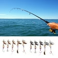 thumbnail image 2 of Metal Hard Spinner Bait Fishing Lure Bass Fishing Spinner Swimbait Freshwater Saltwater Fishing Tackle Lures Hook, 2 of 8
