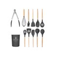 thumbnail image 4 of Set 11 Utensilios Cocina Hechos De Bambú Con Punta Silicona Ecowood  Set Utensilios, 4 of 8