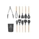 thumbnail image 4 of Set 11 Utensilios Cocina Hechos De Bambú Con Punta Silicona Ecowood  Set Utensilios, 4 of 8