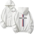 thumbnail image 2 of New York Hoodies for Men 2025 Fall Winter Long Sleeve Hooded Sweatshirt with Pockets Pullover Graphic Mens Hoodies, 2 of 5