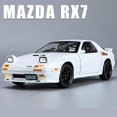 thumbnail image 1 of 1:24 Mazda RX7 Alloy Sports Car Model Diecasts Metal Toy Racing Vehicles Car Model Simulation Sound and Light Childrens Toy Gift, 1 of 6