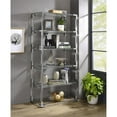 thumbnail image 3 of Pemberly Row Pure Decor Lucite Acrylic Bookcase with 6 Shelf in Clear / Chrome, 3 of 4