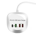 thumbnail image 1 of USB Charger PD 20W QC 3.0 4 Ports Quick Charge Hub Charger for Mobile Phone, 1 of 10