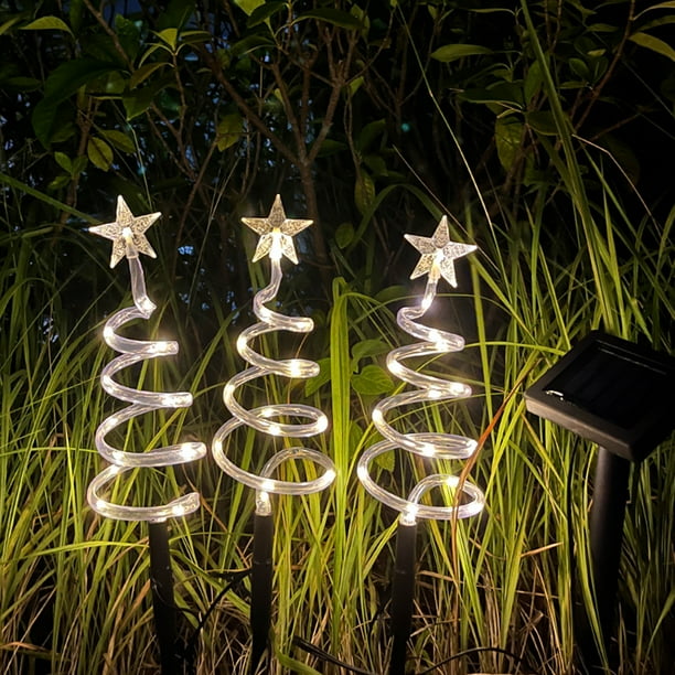 Spiral christmas sale tree pathway lights