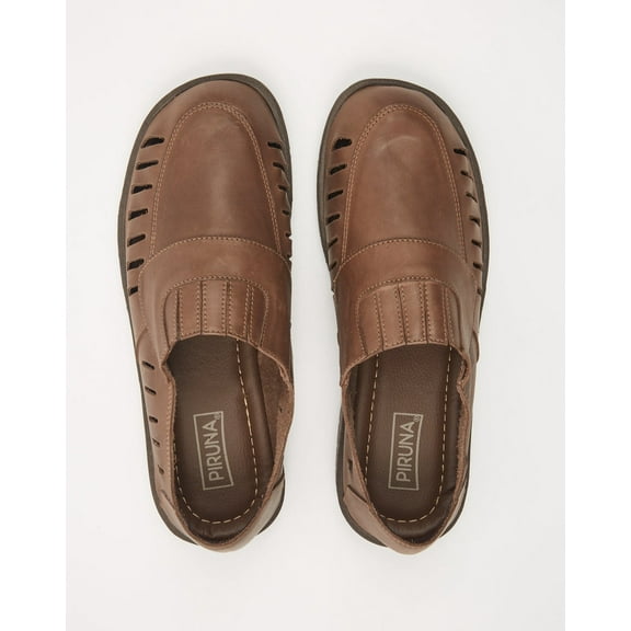 BRAZILIAN MEN LEATHER SANDALS BROWN