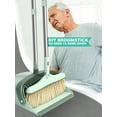 thumbnail image 2 of BIMZUC Broom and Dustpan Set for Home, Extendable to 53'' Long Handle Broom Dust Pan Comb, Cyan, 2 of 11