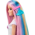 thumbnail image 4 of Barbie Rainbow Sparkle Hair Fashion Doll with Extra-Long Hair and 12 Styling Accessories, 4 of 6