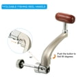 thumbnail image 4 of Uxcell Fishing Reel Handle Replacement Crank Rock Arm Rotary Knob Plastic Grip, Fit 5000/7000 Series Reel, 2 Pack, 4 of 6