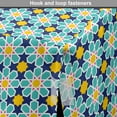 thumbnail image 4 of Abstract Dog Crate Cover, Eastern Inspired Traditional Motifs and Shapes, Easy to Use Pet Kennel Cover Small Dogs Puppies Kittens, 7 Sizes, Night Blue Turquoise, by Ambesonne, 4 of 6
