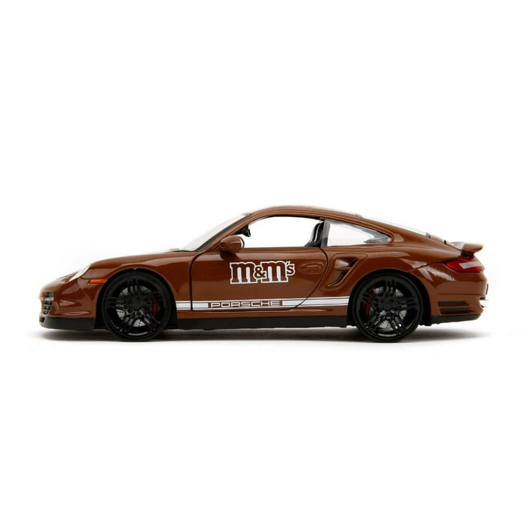 Jada 1/24 M&M’s ブラウン&ポルシェ 911 ターボ　　8/14 Porsche 911 Turbo Brown and Brown M&M Diecast Figure 