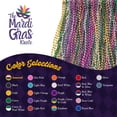 thumbnail image 3 of THE MARDI GRAS KREWE Mardi Gras Beads  120 Pack, 33 Inch 7mm Bead Necklaces, Bulk Party Favors for Parades, Festivals, Masquerades, Carnival, Events & Decorations Assorted Colors, 3 of 6